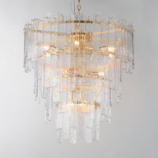 Warren 12 Light Pendant in Gold Leaf