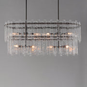 Warren 8 Light Linear Pendant in Dark Bronze