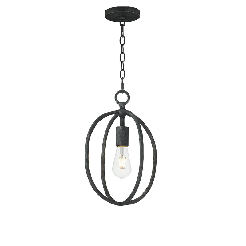 Martel 1 Light Mini Pendant in Blacksmith