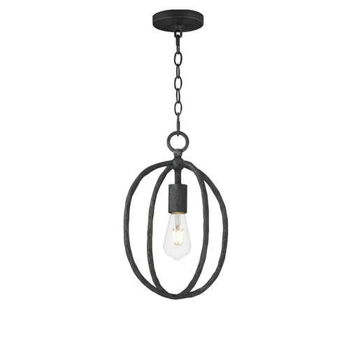 Martel 1 Light Mini Pendant in Blacksmith