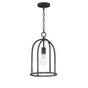 Martel 1 Light Pendant in Blacksmith