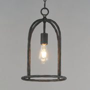 Martel 1 Light Pendant in Blacksmith