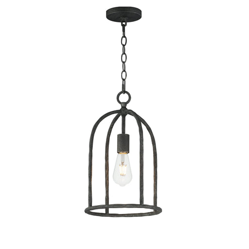 Martel 1 Light Pendant in Blacksmith