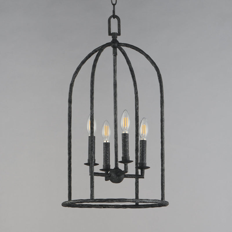Martel 14" 4 Light Chandelier in Blacksmith