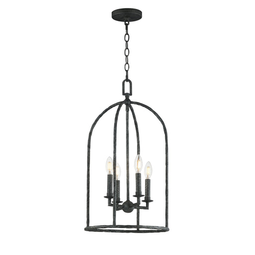Martel 14" 4 Light Chandelier in Blacksmith
