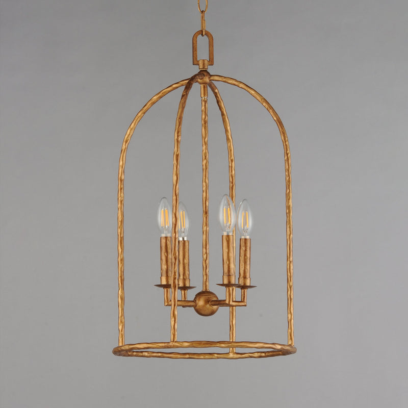 Martel 14" 4 Light Chandelier in Etruscan Gold