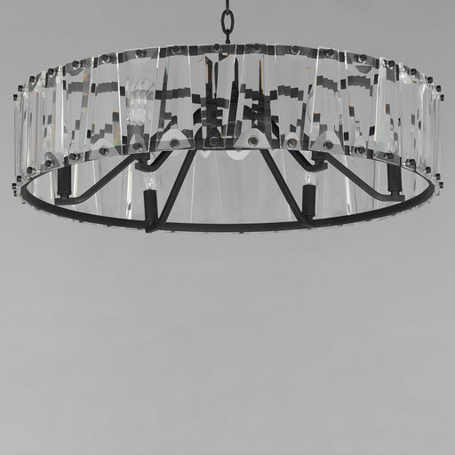 Odeon 6 Light Chandelier in Black