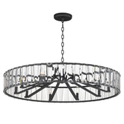 Odeon 10 Light Chandelier in Black