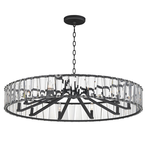Odeon 10 Light Chandelier in Black