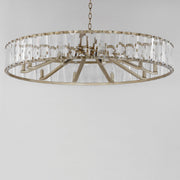 Odeon 10 Light Chandelier in Golden Silver