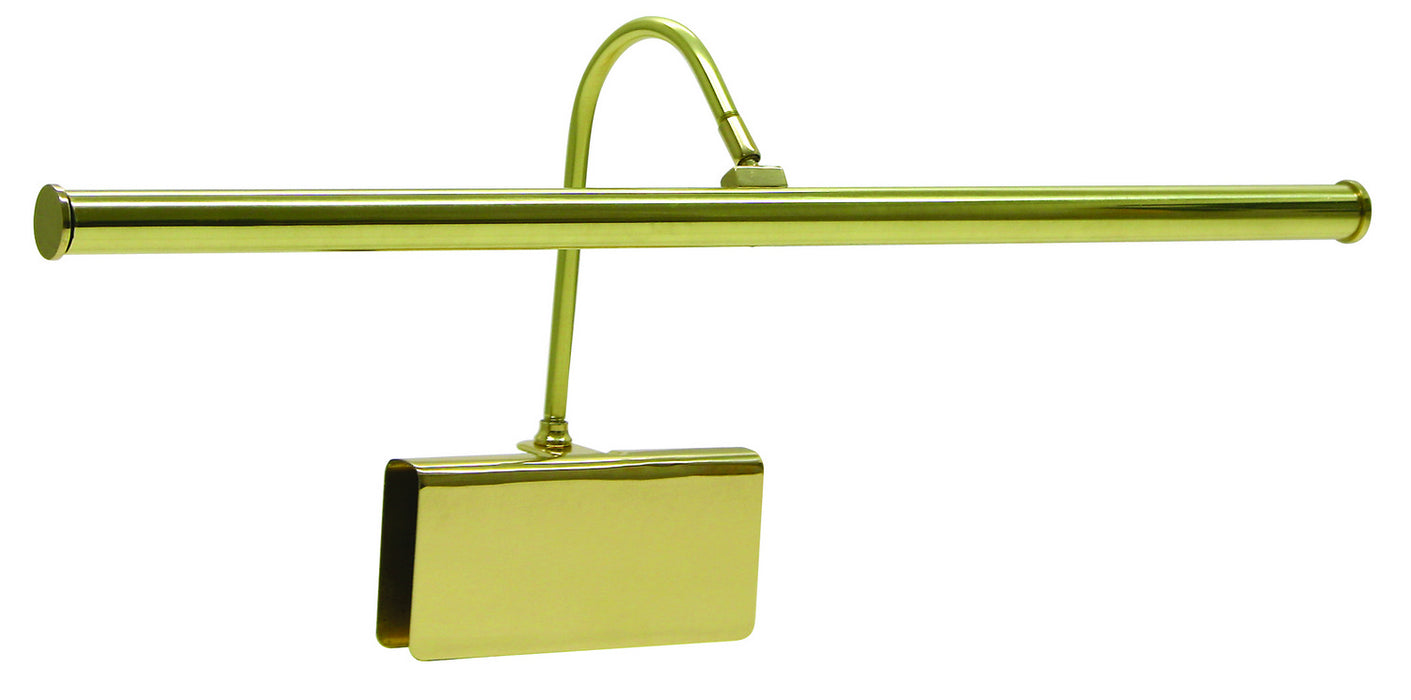 Grand Piano LED CLamp Lamp 19 Inch Polished Brass