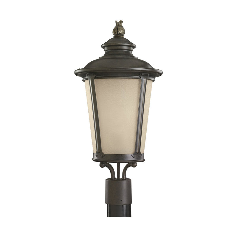 Cape May Outdoor Post Light in Burled Iron
