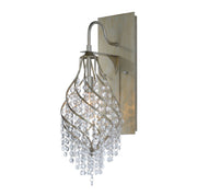 Twirl 1 Light Wall Sconce in Golden Silver