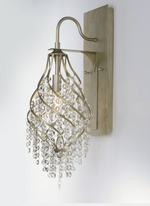 Twirl 1 Light Wall Sconce in Golden Silver