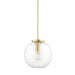Bay Ridge 1-Light Pendant in Aged Brass - Lamps Expo