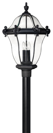 San Clemente Extra Large Outdoor Post Light in Museum Black