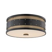 Gaines 3-Light Flush Mount in Aged Brass/old Bronze