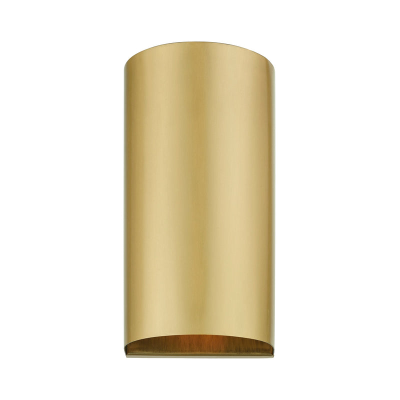 Bond Medium Outdoor ADA Wall Sconce in Satin Gold