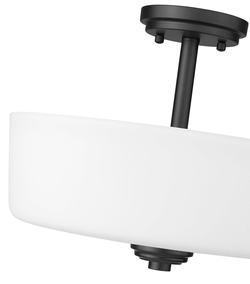 Arlington 3 Light 14.75" Semi Flush Mount in Bronze