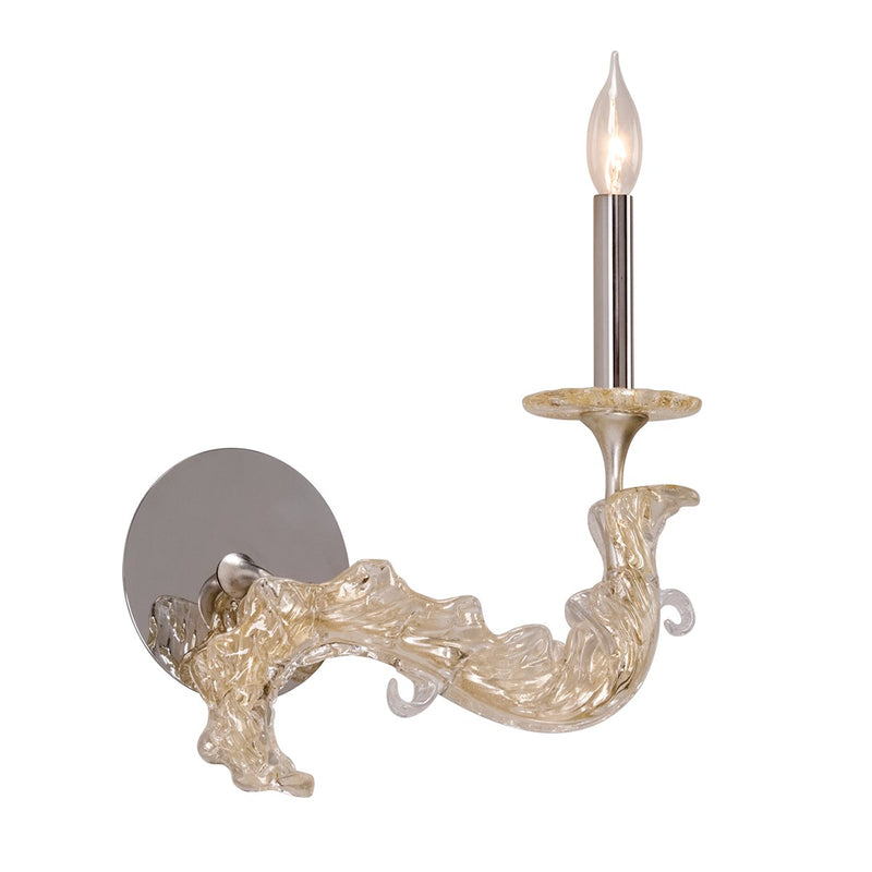 Cielo Wall Sconce in Silver Leaf