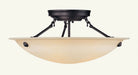 Oasis 3 Light Ceiling Mount in Bronze