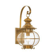 Harbor Medium Outdoor Wall Lantern in Flemish Brass