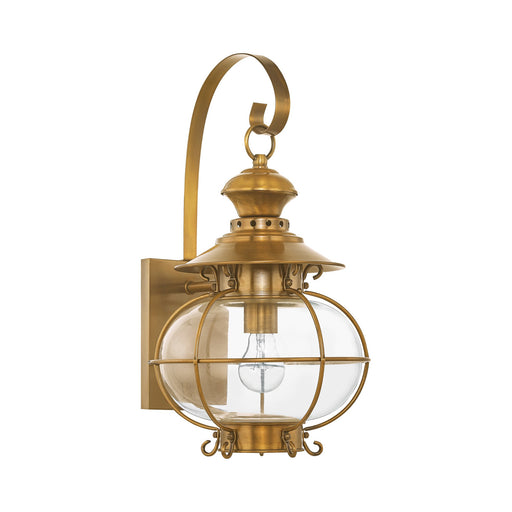Harbor Medium Outdoor Wall Lantern in Flemish Brass