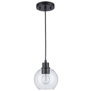 Grand 1-Light 7" Mini Pendant in Black
