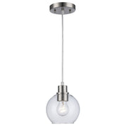Grand 1-Light 7" Mini Pendant in Brushed Nickel