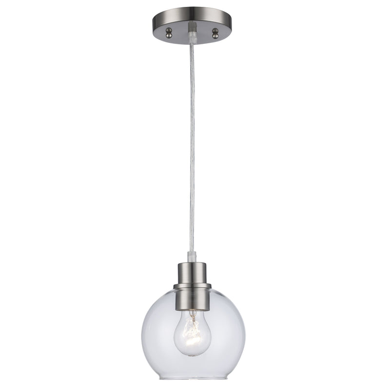Grand 1-Light 7" Mini Pendant in Brushed Nickel