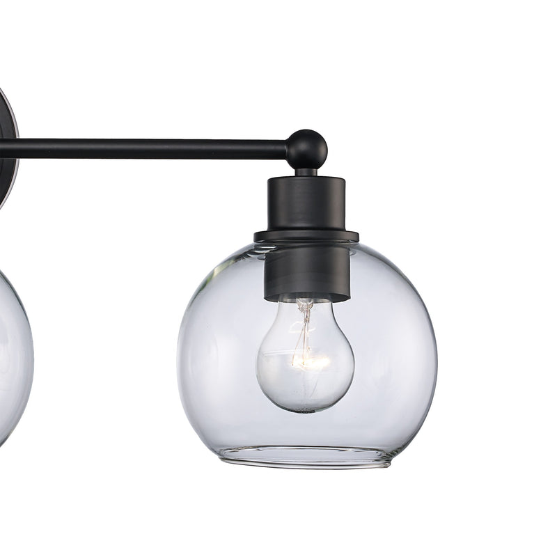 Grand 3-Light 25.4" Vanity Light in Black