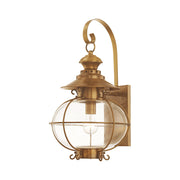 Harbor Large Outdoor Wall Lantern in Flemish Brass