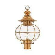 Harbor Large Outdoor Post Light in Flemish Brass