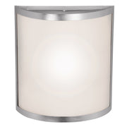 Artemis Basic 2-Light Wall Sconce in Brushed Steel