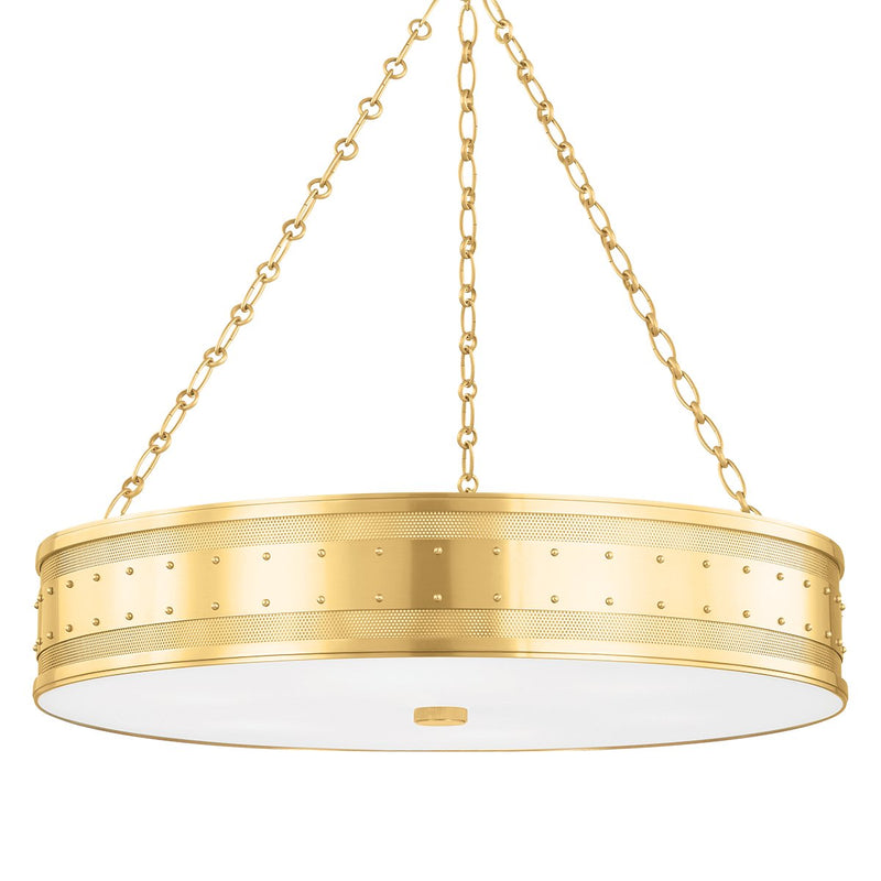 Gaines 6-Light Chandelier in Aged Brass