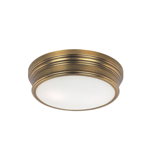 Fairmont 2 Light Flush Mount in Natural Aged Brass