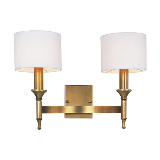 Fairmont 2 Light Wall Sconce in Natural Aged Brass