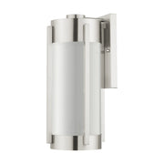 Sheridan 3-Light Large Outdoor Wall Lantern in Brushed Nickel