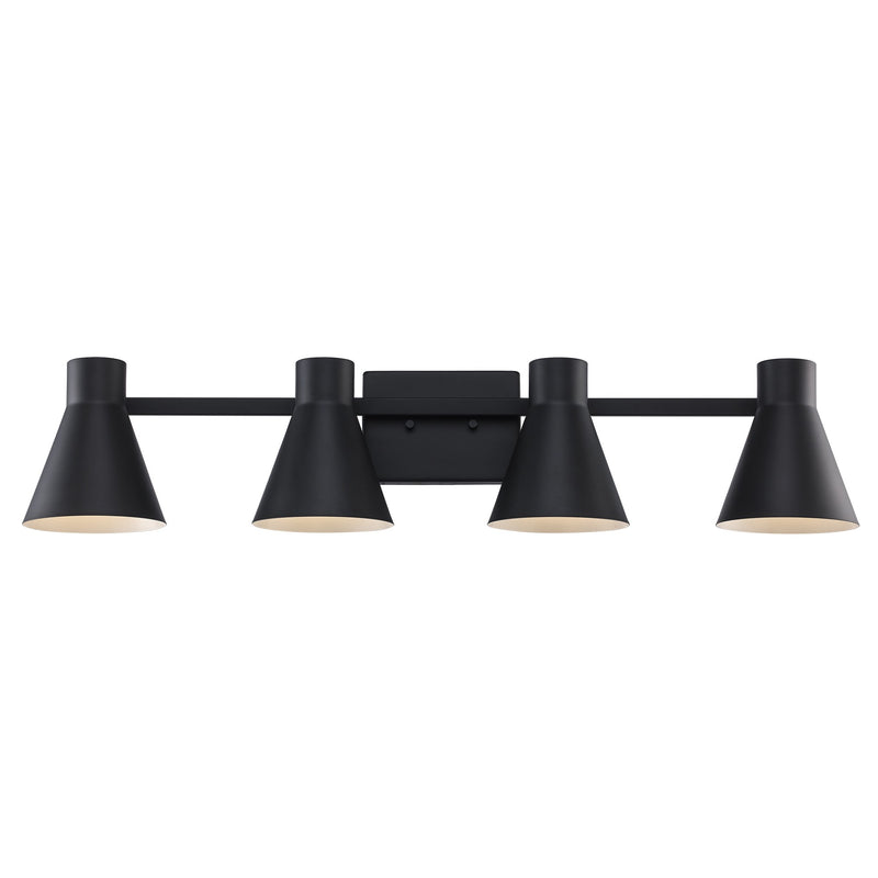 GearShine 4-Light 35.25" Vanity Light in Black