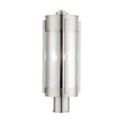 Sheridan 2-Light Medium Outdoor Post Light in Brushed Nickel
