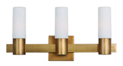 Contessa 3 Light Bath Vanity in Natural Aged Brass