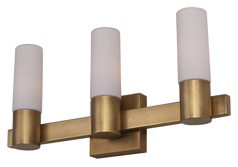 Contessa 3 Light Bath Vanity in Natural Aged Brass