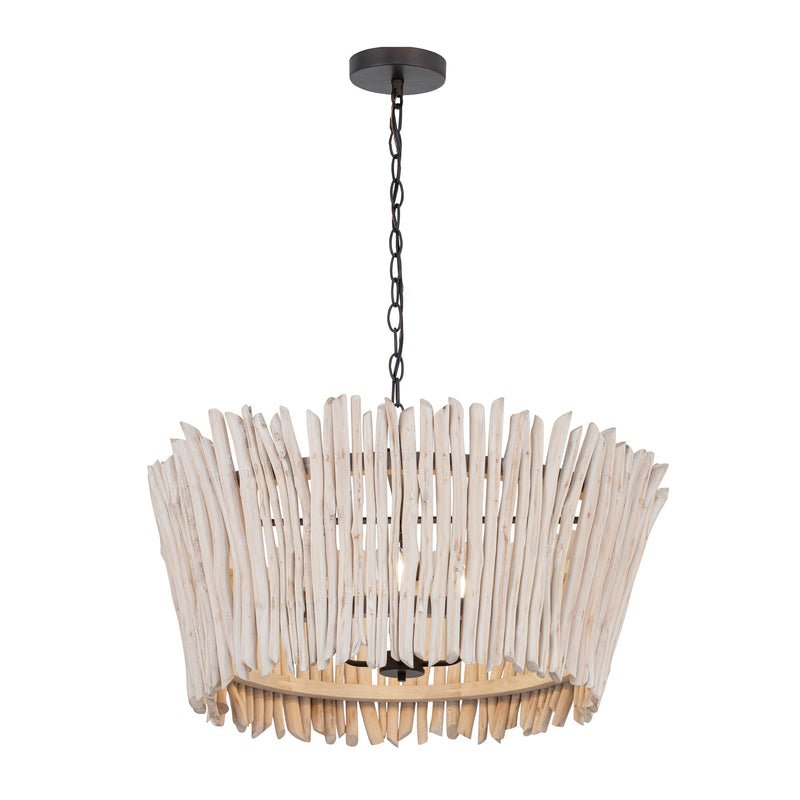 Baywood 30" 5 Light Pendant in Textured Bronze