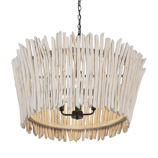 Baywood 30" 5 Light Pendant in Textured Bronze