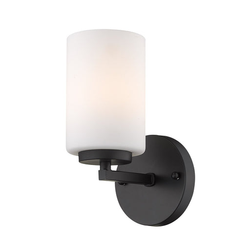 Manhattan Bath Sconce in Matte Black