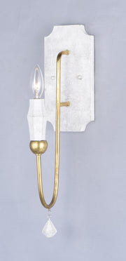 Claymore 1 Light Wall Sconce in Claystone / Gold Leaf