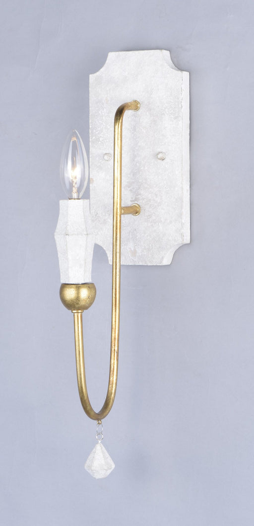 Claymore 1 Light Wall Sconce in Claystone / Gold Leaf