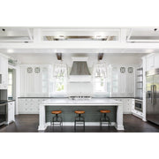 Sylvan 4 Light 21.5" Chandelier in Polished Nickel in a room setting