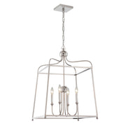 Sylvan 4 Light 21.5" Chandelier in Polished Nickel