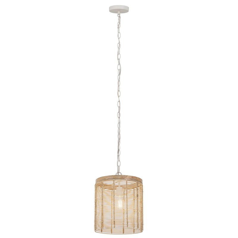Vannerie 1 Light Mini Pendant in Ecru